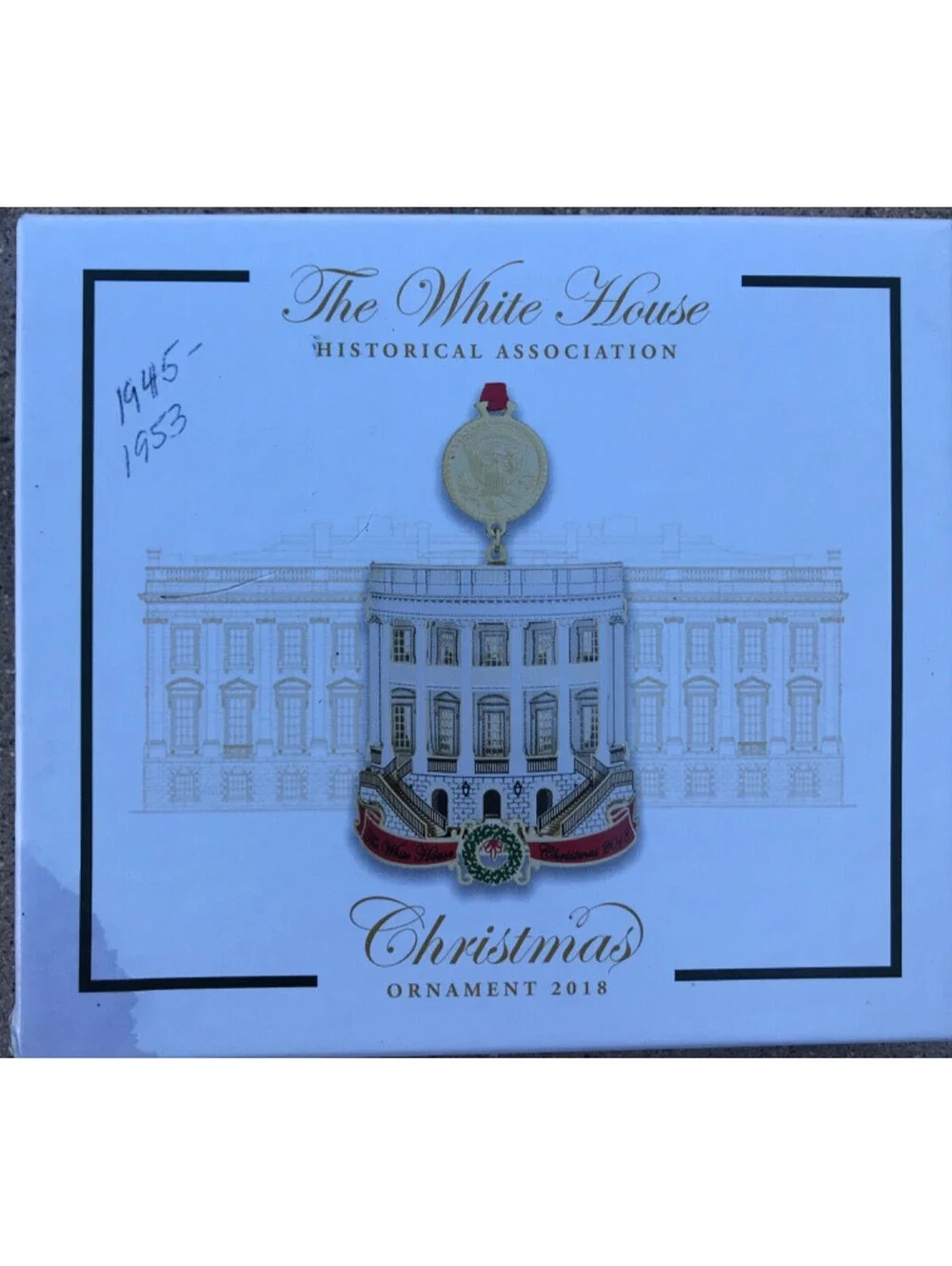 7 White House Historical Association Christmas Ornaments 2004, 12, 13, 15, 16,18